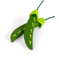 BigJigs speelgoed Peas - houten speelgroente voor kinderen-2
