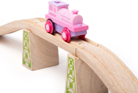 Bigjigs Powerful Pink Loco (Moteur à piles) (6)-2