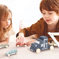Speedy Monkey - Auto transporteur met 4 auto's - 39x9,5x16,5 cm-3