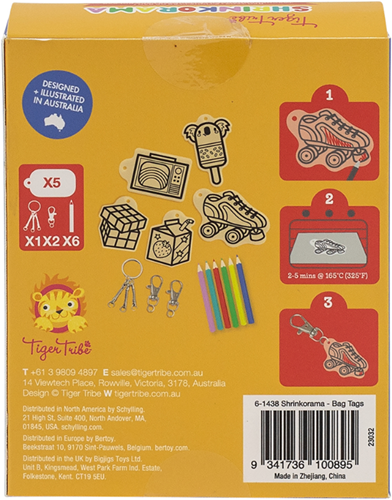 Tiger Tribe creatieve knutselset bagtags voor kinderen-2