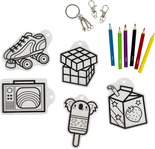 Tiger Tribe creatieve knutselset bagtags voor kinderen-3