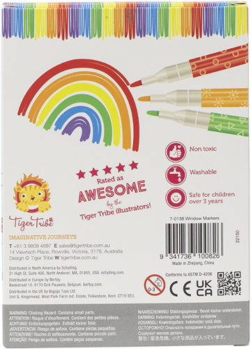 Tiger Tribe raamstiften - creatieve markers voor kinderen-2