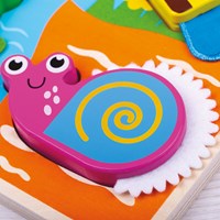 Tidlo Puzzle Sensoriel Insectes - Jouet Éducatif en Bois-2