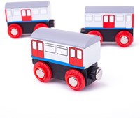 Tidlo train souterrain en bois - train jouet pour enfants-3