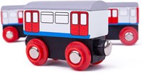 Tidlo train souterrain en bois - train jouet pour enfants-2