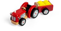 Tidlo tractor speelgoed met trailer - houten boerderijvoertuig-2