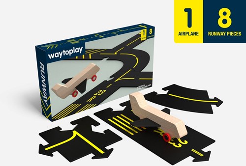 Waytoplay speelgoed vliegveld - Flexibele luchthaven set voor kinderen