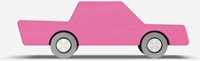 Waytoplay voiture jouet en bois - Back and Forth voiture rose