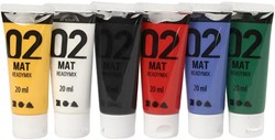 Creativ Company acrylverf set matt 6 kleuren 6x20ml schilderen