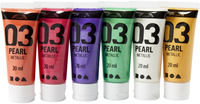 A-Color acrylverf set metallic verf 6x20 ml voor knutselen