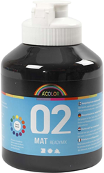 Creativ Company CC Kids Acrylverf Mat Zwart 500 ml