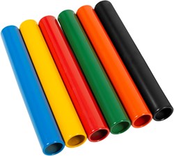 Megaform bâtons de relais en aluminium - set de 6 couleurs - jouet sportif