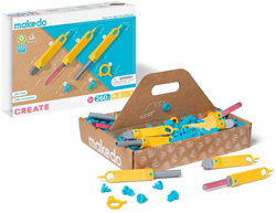Makedo bouwset karton creatief constructiespeelgoed 260-delig