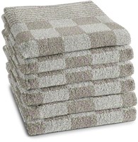 DDDDD torchon barbecue taupe 50x55 cm lot de 6 coton