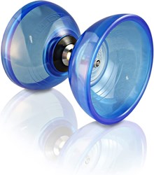 Acrobat - Set Bearing diabolo crystal-blue + aluminum hand sticks