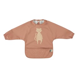 Trixie slab met mouwen - waterdicht baby slabbetje Mrs. Cat roze