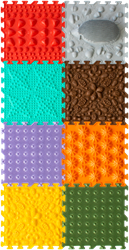 Ortoto Tapis de puzzle de massage sensoriel Herbe boîte 8 pièces