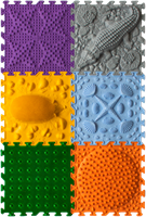Ortoto Tapis de puzzle de massage sensoriel Herbe boîte 8 pièces