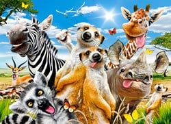 Castorland puzzel dieren African Selfie 200 stukjes karton