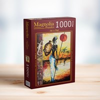 Magnolia puzzel African Woman - legpuzzel 1000 stukjes multicolor-2