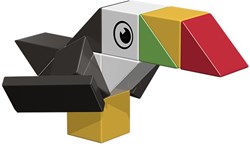 Ainstein educatief speelgoed Bird of paradise - kleurrijk karton spel