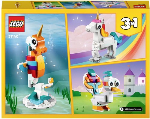 LEGO Creator Licorne Magique Set de Construction - Jouet 3-en-1 31140-2