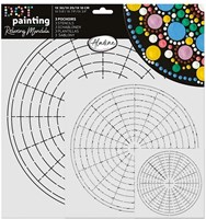 Aladine set de pochoirs créatifs mandala dot painting 3 pièces