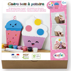 Aladine 3D schilderij knutselset van MDF - Kawaii schilderen en decoreren