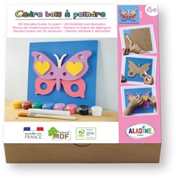 Aladine kit créatif 3D MDF papillon - set de jouet créatif