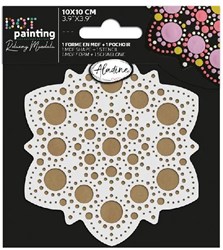 Aladine kit créatif dot painting mandala 10 cm pour enfants
