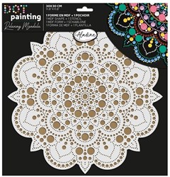 Aladine peinture Duo Dot Painting Set Mandala 20 cm jouet créatif