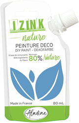 Aladine gouache Izink Nature 80 ml bleu azur créatif