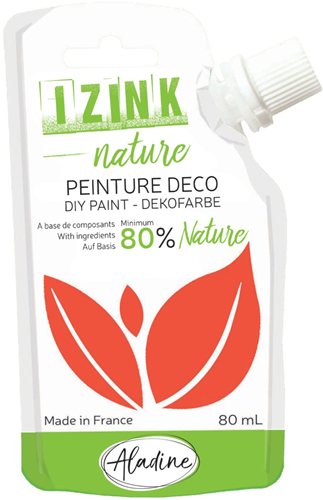Aladine plakkaatverf Izink Nature 80 ml Bloedsinaasappel milieuvriendelijk
