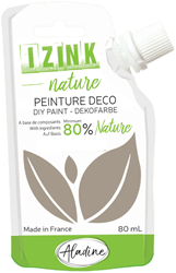 Aladine gouache Izink Nature 80 ml taupe sachet souple