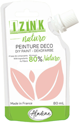 Aladine gouache Izink Nature 80 ml rose pour enfants et loisirs créatifs