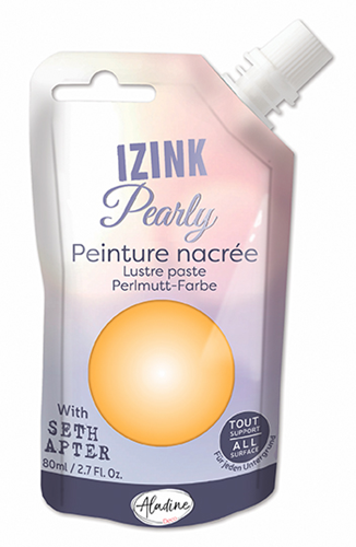 Aladine parelmoerverf goud 80 ml - creatieve hobbyverf