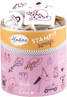 Aladine Aladine Stampo Stempel Set Geboorte 35 stuks