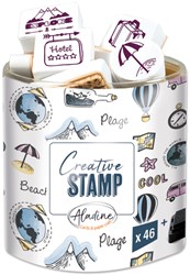 Aladine Aladine Stampo Stempel Set Vakantie 45 stuks