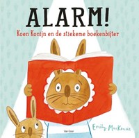 Van Goor livre illustré Alerte ! Koen Lapin et le grignoteur de livres secret 3+