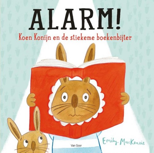 Van Goor livre illustré Alerte ! Koen Lapin et le grignoteur de livres secret 3+