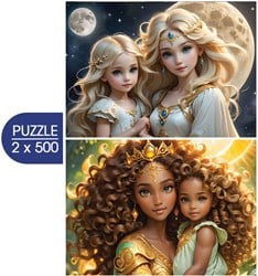 Alipson Puzzle legpuzzel 2 stuks La Lune et le Soleil moeder en dochter