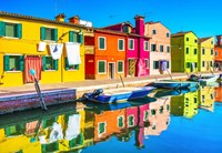 Alipson Puzzle legpuzzel A Break in Burano, Italië - kleurrijke puzzelplezier