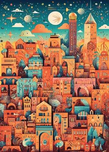 Alipson Puzzle Amazing City -  Teile