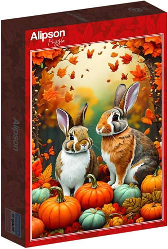 Alipson Puzzle lapins d'automne puzzle 500 pièces multicolore-2