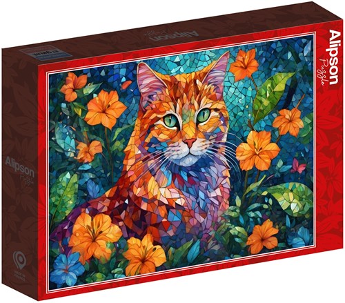 Alipson Puzzle Katzenmosaik - 1000 Teile-2