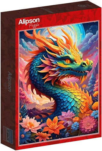 Alipson Puzzle dragon coloré - puzzle 1000 pièces jouet-2