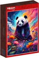 Alipson Puzzle panda coloré - puzzle 1000 pièces jouet-2