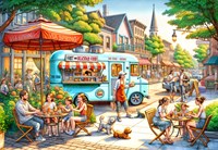 Alipson Puzzle Puzzle Fast Food 1000 Pièces Carton Coloré
