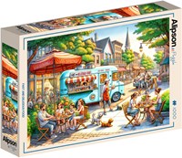 Alipson Puzzle Puzzle Fast Food 1000 Pièces Carton Coloré-2
