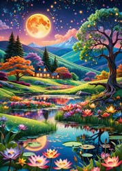 Alipson Puzzle - Legpuzzel Vollmondnacht 500 stukjes puzzelplezier